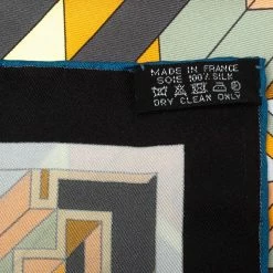 Hermes Grey Le Fil D'Ariane Silk Square Scarf For Women -Deals Hermes Store luxury women hermes used accessories p373847 005