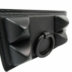 Hermes Black Leather Vintage Collier De Chien Belt For Women -Deals Hermes Store luxury women hermes used accessories p377612 008