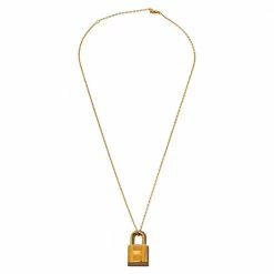 Hermes Hermès Étoupe Swift Leather Small O'Kelly Pendant Necklace For Women -Deals Hermes Store luxury women hermes used accessories p380264 001