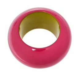 Hermes Hermès Fuchsia Pink & Lime Green Dune Bois Laqué Wide Bangle Bracelet S For Women 13 Hermes Hermès Fuchsia Pink & Lime Green Dune Bois Laqué Wide Bangle Bracelet S For Women -Deals Hermes Store luxury women hermes used accessories p385931 002