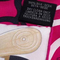 Hermes Pink Le Regard De L'Arctique Silk Square Scarf For Women -Deals Hermes Store luxury women hermes used accessories p387675 003