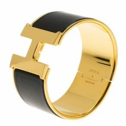 Hermes Clic Clac H Bracelet For Women -Deals Hermes Store luxury women hermes used accessories p39335 0002