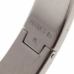 Hermes Clic Clac H Narrow Red Enamel Palladium Plated Bracelet For Women -Deals Hermes Store luxury women hermes used accessories p39995 006