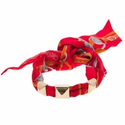Hermes Bolduc Medor Red Brides De Gala Twilly Bracelet/Necklace For Women