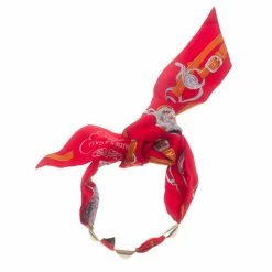 Hermes Bolduc Medor Red Brides De Gala Twilly Bracelet/Necklace For Women 12 Hermes Bolduc Medor Red Brides De Gala Twilly Bracelet/Necklace For Women -Deals Hermes Store luxury women hermes used accessories p4028 005