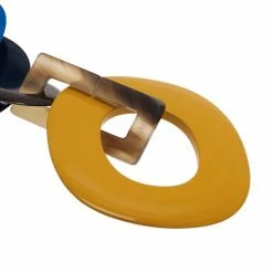 Hermes Duncan Multicolor Buffalo Horn And Lacquared Wood Necklace For Women -Deals Hermes Store luxury women hermes used accessories p40568 0005