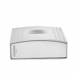 Hermès Silver Tone Jour D'Hermes Lock Perfume Holder For Women -Deals Hermes Store luxury women hermes used accessories p407544 006