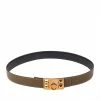 Hermes Etoupe/Noir Epsom And Swift Leather Collier De Chien Reversible Belt 80 CM For Women -Deals Hermes Store luxury women hermes used accessories p413517 006