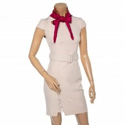 Hermes Pink & Red Dies Et Hore Silk Square Scarf For Women -Deals Hermes Store luxury women hermes used accessories p421176 004