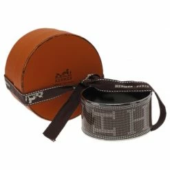 Hermes Printed Extra Wide Enamel Bangle Bracelet For Women -Deals Hermes Store luxury women hermes used accessories p42366 0006