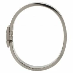 Hermes Clic Clac H White Enamel Palladium Plated Bracelet For Women -Deals Hermes Store luxury women hermes used accessories p43591 004