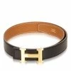 Hermes Black/Brown Leather Reversible Constance Belt 65 CM For Women -Deals Hermes Store luxury women hermes used accessories p43767 001