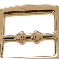 Hermes Boucle Etriviere Gold Plated Scarf Ring For Women -Deals Hermes Store luxury women hermes used accessories p440335 004