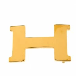 Hermes Hermès Gold Plated Constance Mini Belt Buckle For Women