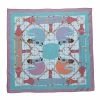 Hermes Hermès Pale Blue Tatersale Silk Scarf For Women