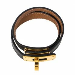 Hermes Hermés Étoupe Leather Mini Kelly Double Tour Bracelet XS For Women 13 Hermes Hermés Étoupe Leather Mini Kelly Double Tour Bracelet XS For Women -Deals Hermes Store luxury women hermes used accessories p445374 005