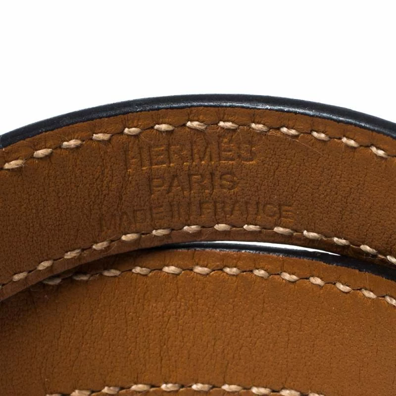 Hermes Hermés Étoupe Leather Mini Kelly Double Tour Bracelet XS For Women 8 Hermes Hermés Étoupe Leather Mini Kelly Double Tour Bracelet XS For Women - Image 6
