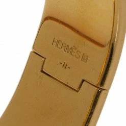 Hermes Clic Clac H Wide Burgundy Enamel Gold Plated Bracelet PM For Women -Deals Hermes Store luxury women hermes used accessories p44586 006