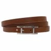 Hermes Hapi 3 MM Brown Leather Bracelet For Women -Deals Hermes Store luxury women hermes used accessories p44747 001