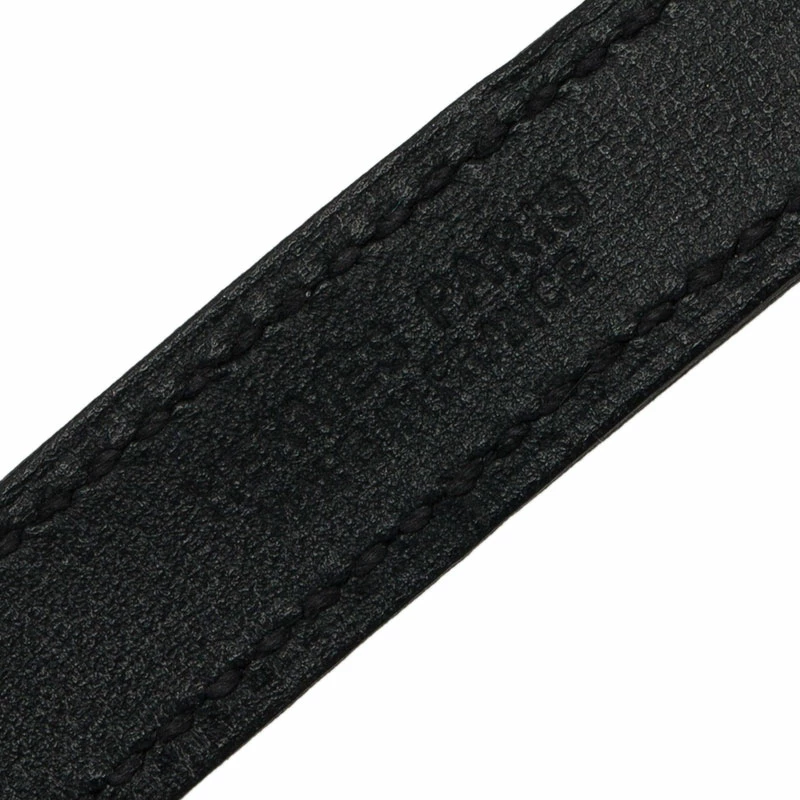 Hermes Baby Pavene Black Chamonix Calfskin Leather Gold-Plated Bracelet For Women 9 Hermes Baby Pavene Black Chamonix Calfskin Leather Gold-Plated Bracelet For Women - Image 7