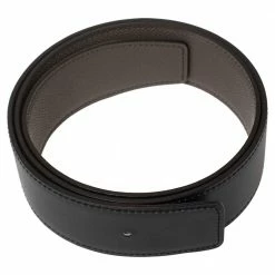 Hermes Black/Gris Etain Epsom/Chamonix Leather Constance Belt Strap 80 CM For Women -Deals Hermes Store luxury women hermes used accessories p458972 005