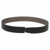 Hermes Black/Gris Etain Epsom/Chamonix Leather Constance Belt Strap 80 CM For Women