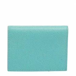 Hermes Bleu Atoll Epsom Globe Trotter PM Agenda Cover For Women