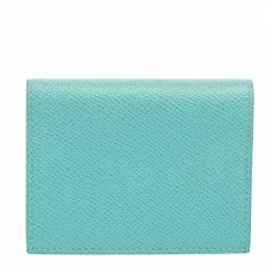 Hermes Bleu Atoll Epsom Globe Trotter PM Agenda Cover For Women -Deals Hermes Store luxury women hermes used accessories p461273 006