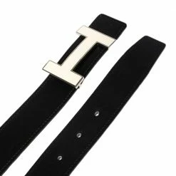 Hermes Noir/Bleu Jeans Chamonix And Togo Leather Constance Reversible Belt 90 CM For Women -Deals Hermes Store luxury women hermes used accessories p463664 001