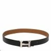 Hermes Noir/Gold Chamonix And Togo Leather Constance Reversible Belt 85 CM For Women -Deals Hermes Store luxury women hermes used accessories p463666 004
