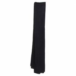 Hermes Black H Jacquard Silk Chiffon Stole For Women
