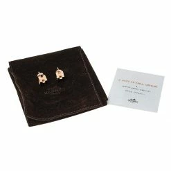 Hermes Cage D'H Black Lacquer Rose Gold Plated Stud Earrings For Women 11 Hermes Cage D'H Black Lacquer Rose Gold Plated Stud Earrings For Women -Deals Hermes Store luxury women hermes used accessories p470523 005