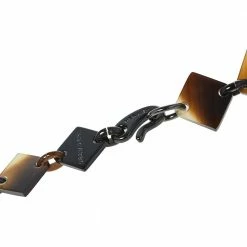 Hermes Hermès Brown Horn & Lacquered Lena Necklace For Women -Deals Hermes Store luxury women hermes used accessories p471572 002