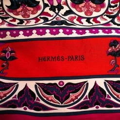 Hermes Multicolor Ciels Byzantins Printed Silk Square Scarf For Women -Deals Hermes Store luxury women hermes used accessories p474578 008