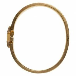 Hermes Clic Clac H Narrow Black Enamel Gold-Plated Bracelet For Women -Deals Hermes Store luxury women hermes used accessories p47560 004