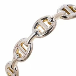 Hermes Chaine D'Ancre Enchainee Sterling Silver Cuff Bracelet SH For Women 11 Hermes Chaine D'Ancre Enchainee Sterling Silver Cuff Bracelet SH For Women -Deals Hermes Store luxury women hermes used accessories p476214 008