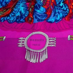 Hermes Purple Mexique Silk Scarf For Women -Deals Hermes Store luxury women hermes used accessories p477211 002
