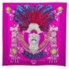 Hermes Purple Mexique Silk Scarf For Women