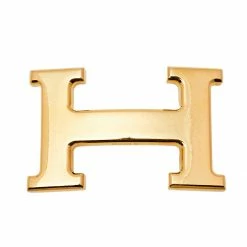 Hermes Gold Plated H Belt Buckle For Women