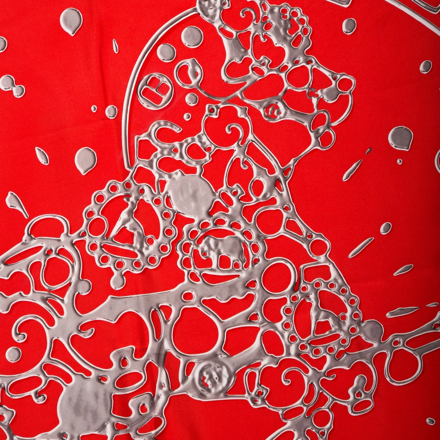 Hermes Red Cheval Fusion Silk Square Scarf For Women 5 Hermes Red Cheval Fusion Silk Square Scarf For Women - Image 3