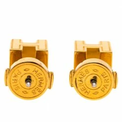 Hermes Cage D'H Red Lacquer Gold Plated Stud Earrings For Women -Deals Hermes Store luxury women hermes used accessories p482241 001
