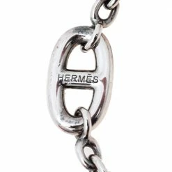 Hermes Hermès Sterling Silver Farandole Toggle Bracelet For Women -Deals Hermes Store luxury women hermes used accessories p482364 001