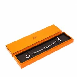 Hermes Hermès Sterling Silver Farandole Toggle Bracelet For Women -Deals Hermes Store luxury women hermes used accessories p482364 005