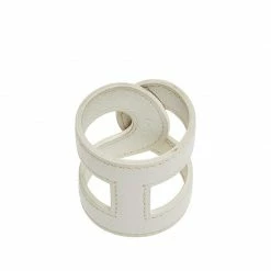 Hermes Ano White Leather Cuff Bracelet For Women -Deals Hermes Store luxury women hermes used accessories p489816 1631073230 002