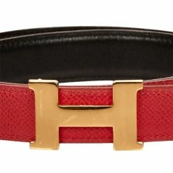 Hermes Red Leather Constance Belt 70 CM For Women 6 Hermes Red Leather Constance Belt 70 CM For Women -Deals Hermes Store luxury women hermes used accessories p49021 002