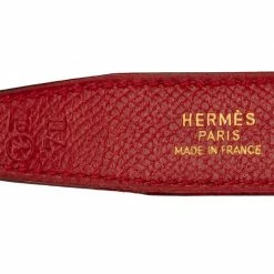 Hermes Red Leather Constance Belt 70 CM For Women 7 Hermes Red Leather Constance Belt 70 CM For Women -Deals Hermes Store luxury women hermes used accessories p49021 003