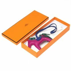 Hermes Tricolor Leather GriGri Rodeo Horse Bag Charm PM For Women -Deals Hermes Store luxury women hermes used accessories p515261 006