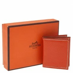 Hermes Feu Chevre Mysore Leather Photo Frame Holder For Women -Deals Hermes Store luxury women hermes used accessories p515277 006