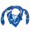 Hermes Blue Silk Point D'Orgue Square Scarf For Women -Deals Hermes Store luxury women hermes used accessories p51722 001