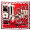 Hermes Hermès Red Balade En Berline Silk Scarf For Women